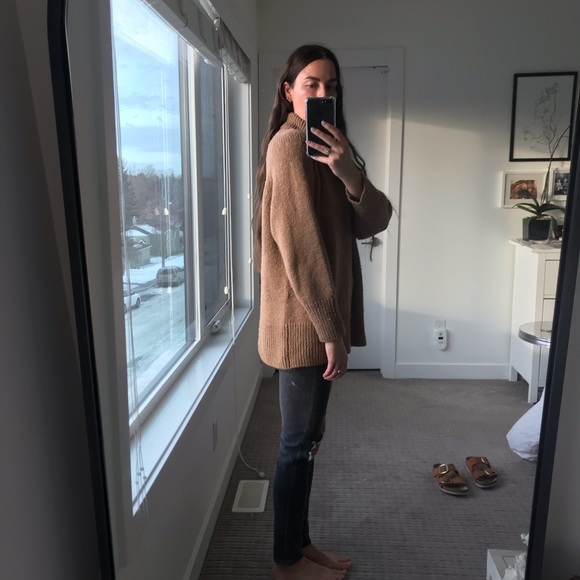 Wilfred oversized mohair sweater in camel - Picture 7 of 7